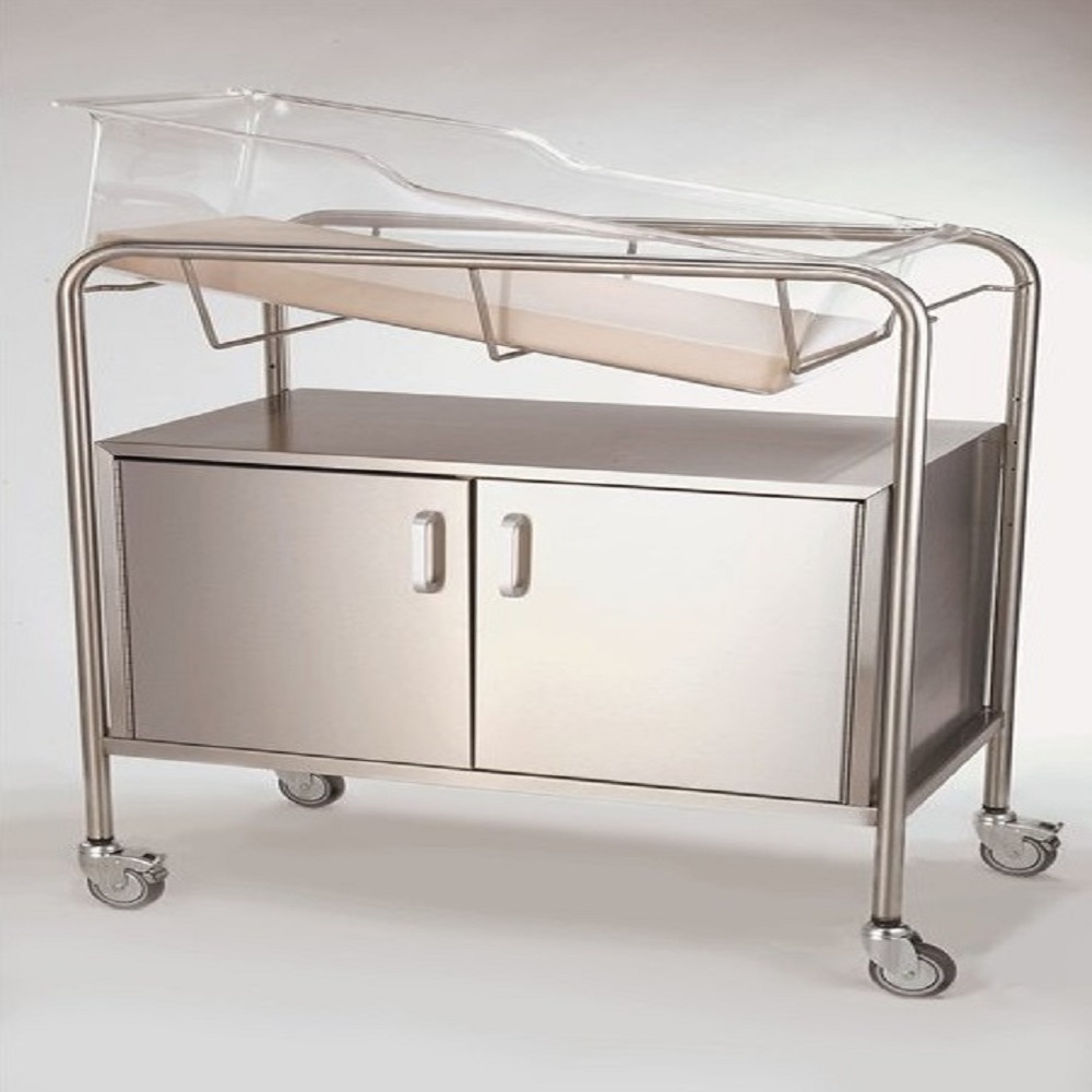 Baby Bassinet Trolley with Cabinet - Baby Crib